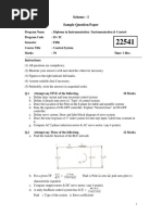 Scheme - I Sample Question Paper