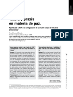 Teoría y Praxis en Materia de Paz.: Aportes Del CINEP A La Configuración de Un Nuevo Campo de Estudios en Colombia