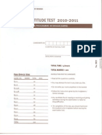 Test Paper 2010