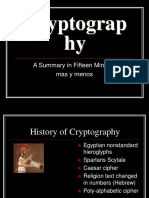 Cryptograp Hy: A Summary in Fifteen Minutes Mas y Menos