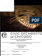 Civic Orchestra Horn Application 2019|2020 Season