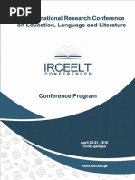 Irceelt 2018 Program