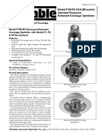 Model F156 EC Extended Coverage Pendent Sprinkler Model F156 EC Recessed Extended Coverage Sprinkler With Model F1, F2 & FP Escutcheon