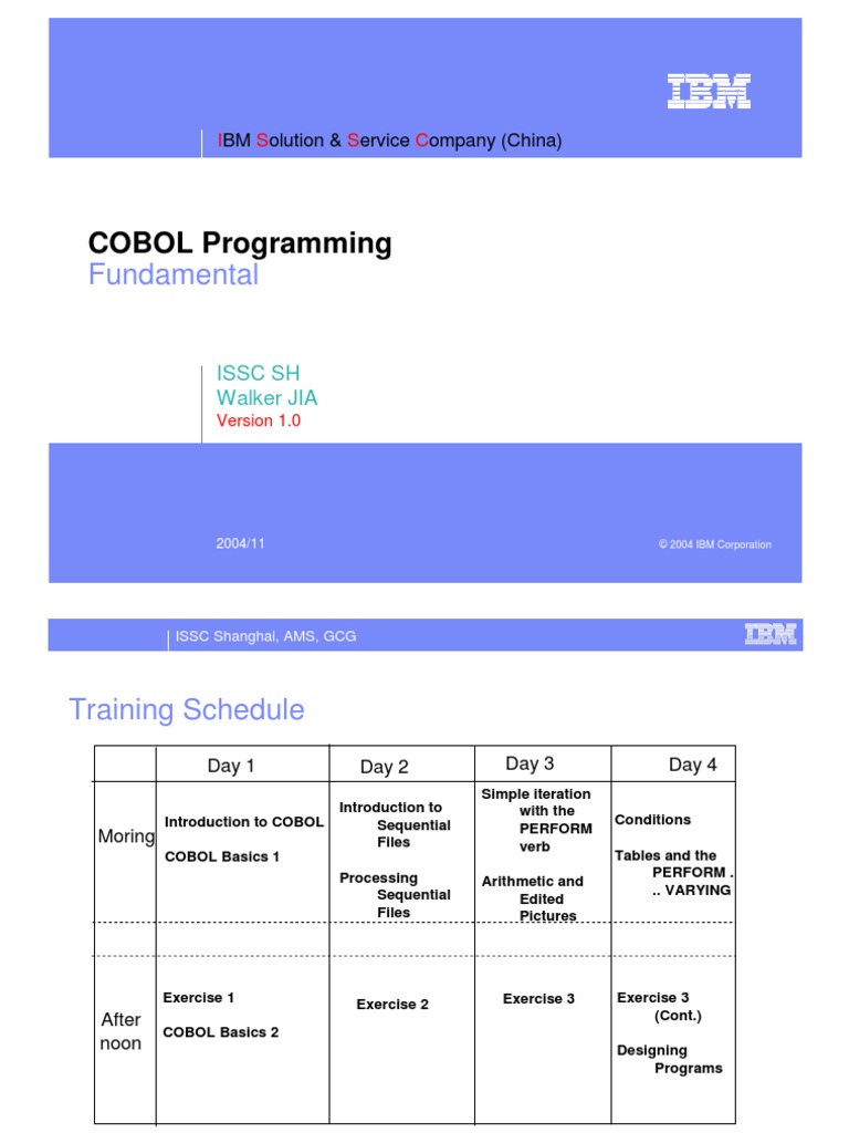 COBOL Programming Fundamental PDF | PDF | Computers