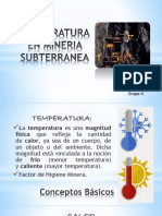 Temperatura en Minas Subterráneas de Carbón