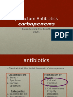 β-Lactam Antibiotics: carbapenems
