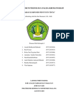 Laporan Praktikum Teknologi Analisa Kromatografi Kertas Penyusun Tinta Kelompok 1