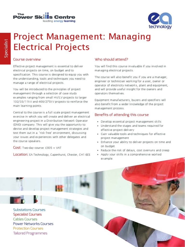 Electrical Project Management Course | PDF | Project Management ...