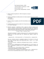 Lista de Exerccios - Clculos de Rendimento