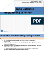 Introduction To Database Programming in Python