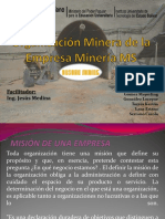 Organización Minera de La Empresa Minería ML