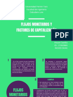 Flujos Monetarios y Factores de Capitalización. Rikzon Castillo