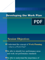 Developing The Work Plan