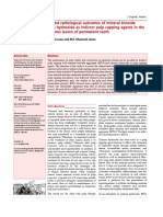 Clinical Outcomes MTA vs Calcium Hydroxide Pulp Capping