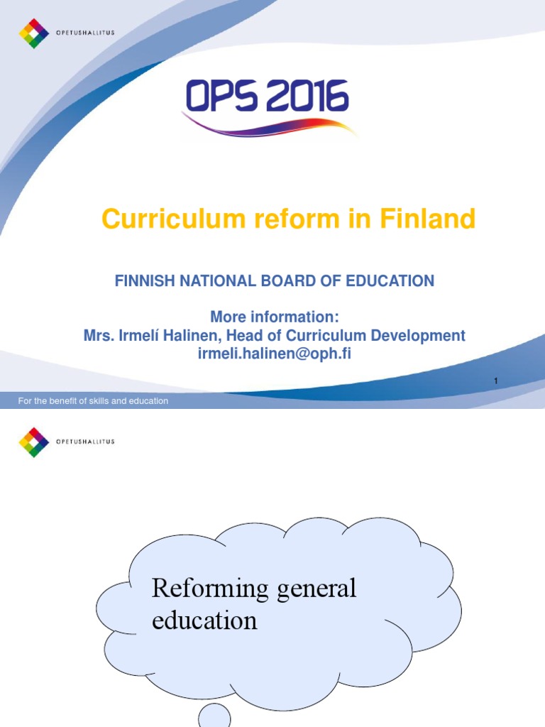 Curricula in Finland PDF Curriculum Pedagogy
