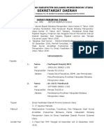 Surat Tugas Kosultasi, Kordinasi, Dan Pelaporan Hasil Survei Akreditasi Puskesmas