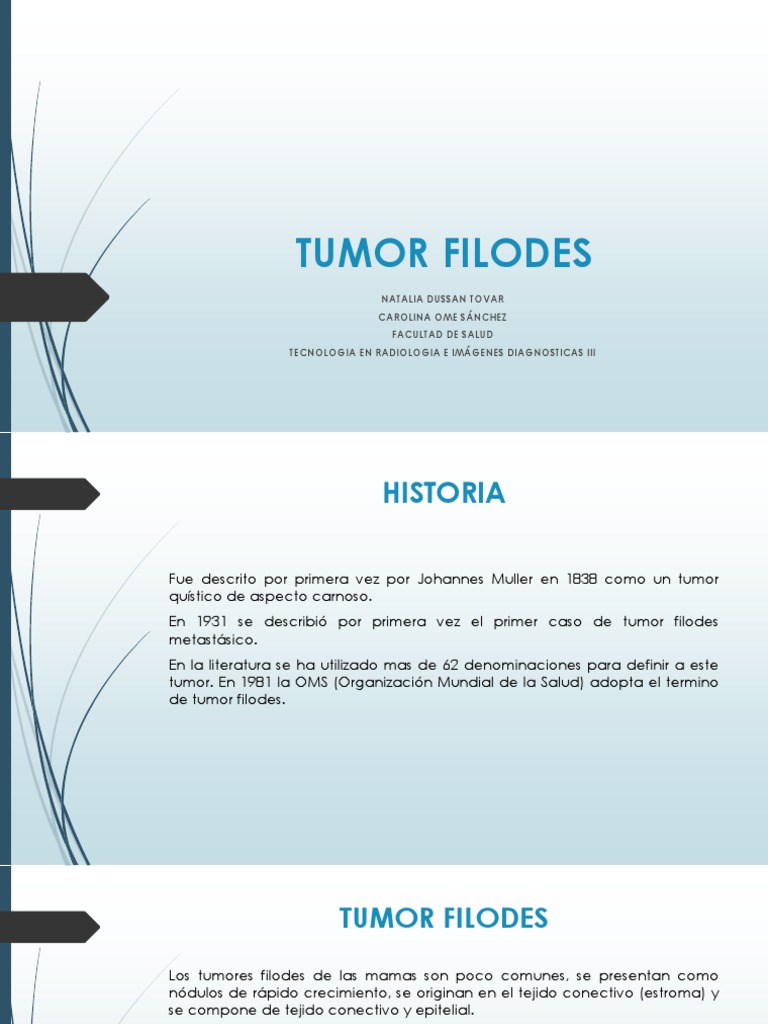 Tumor Filodes | PDF | Cáncer de mama | Cáncer