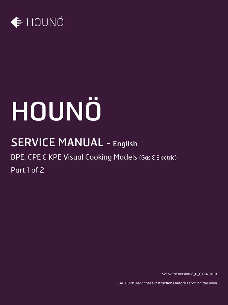 TOUCH Service+manual Visual+Cooking Part+1 GB 0918 | PDF | Menu ...