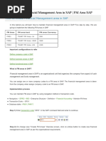 Maintain Financial Management Area in Sap