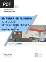 Enterprise Florida: 2018 CLIENT Satisfaction Survey