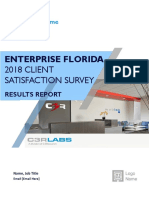 Enterprise Florida: 2018 CLIENT Satisfaction Survey