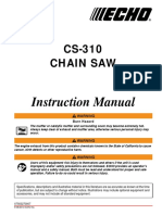 CS-310 Chain Saw: Instruction Manual