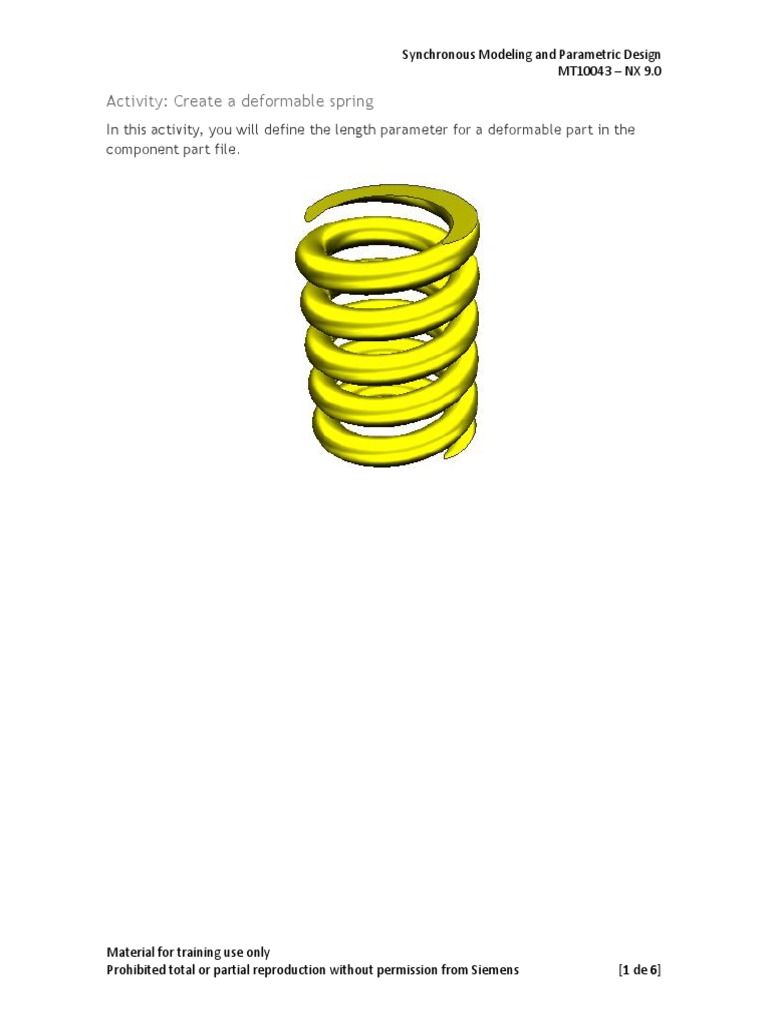Creating a Deformable Spring in NX | PDF | Areas Of Computer Science ...