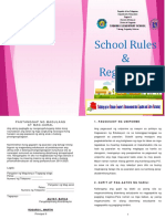 Tagalog School Rules and Regulation