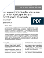 Alternativas Para Disminuir Las Interrupciones Del Servicio Electrico Por Descargas Atmosfericas en Barquisimeto