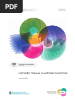Estimador mensual de actividad económica - Agosto 2019