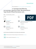 Methodology To Calculate The Effective Reclaiming Capacity of Rail Mounted Boom Type Bucket Wheel Reclaimer and Stacker Reclaimer