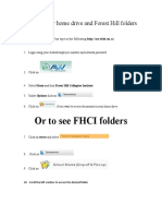 Or To See FHCI Folders: Accessing Your Home Drive and Forest Hill Folders