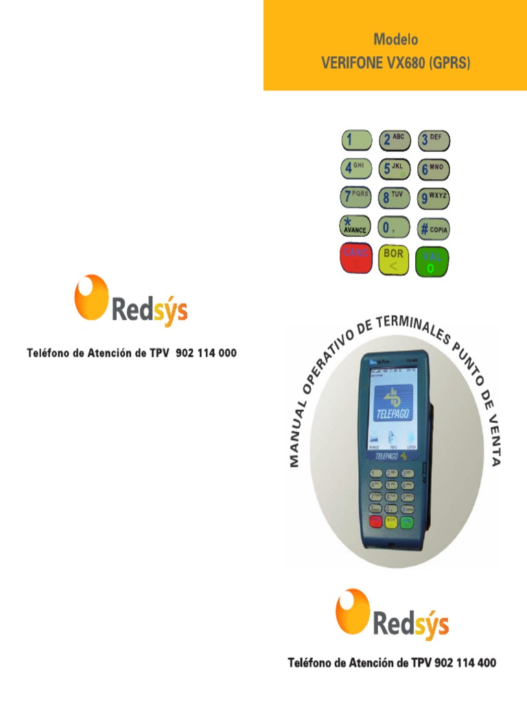 Manual VERIFONE VX680 GPRS Software Telepago PDF | PDF