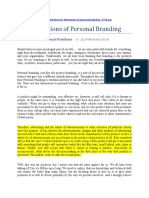 Two Dimensions of Personal Branding