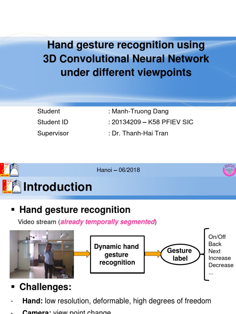 3D CNN for Hand Gesture Recognition | PDF | Artificial Neural Network ...
