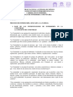 ENF Comunitaria UNAM Módulo V Concepto Comunidad