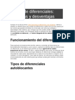 Tipos de diferenciales: ventajas y desventajas de cada sistema