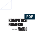 Komputasi Numerik Matlab PDF