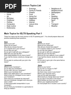 IELTS Speaking