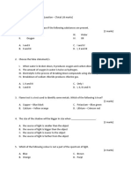 G8 - Science - Final Exam - 2018 (Early Exam)