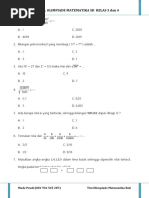 Kumpulan Soal Olimpiade Matematika Sd Kelas 3 Dan 4