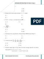 48++ Contoh soal olimpiade matematika sd kls 5 2019 semester 1 information