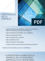 9 Áreas Funcionales de La Empresas