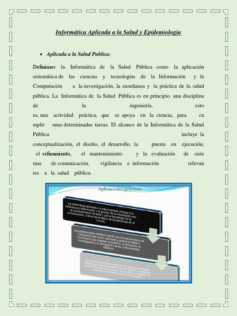 Informática en Salud y Epidemiología | PDF | Ciencias de la Computación ...