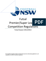 2012 Futsal Official Comp Regs