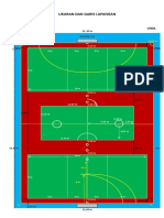 Dimensions and field lines of a soccer field