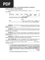 JOB ORDER CONTRAct | PDF | Notary Public | Private Law