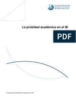 La Probidad Académica en El IB PDF