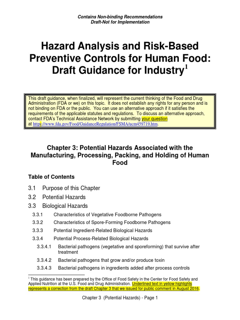 Hazard Analysis for Food Safety Risks | PDF | Foodborne Illness | Foods