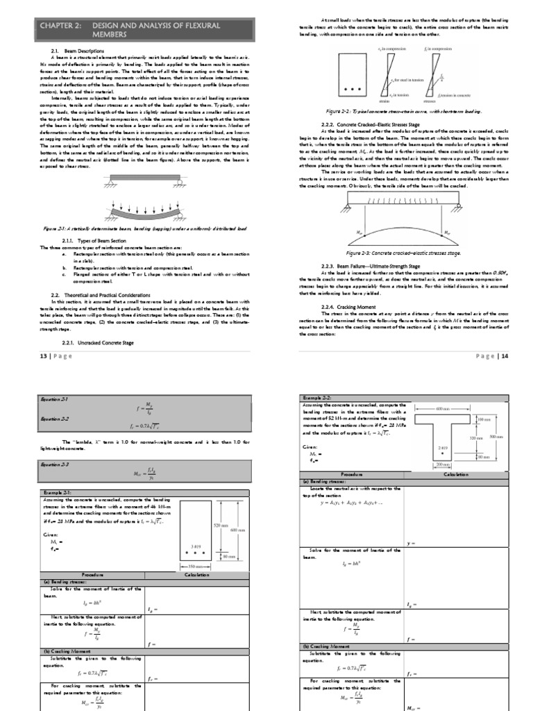 Flexural Member Design and Analysis Guide | PDF | Beam (Structure ...